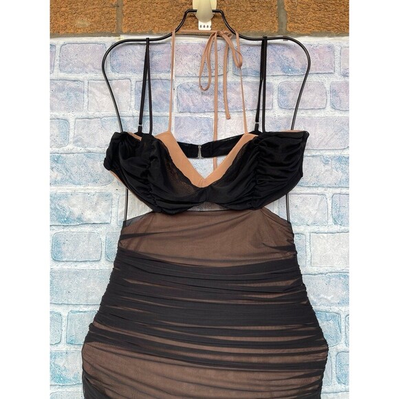 House of CB Tibi Black Cutout Ruched Midi
Dress large - Picture 6 of 12